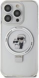 Karl Lagerfeld Karl Lagerfeld KLHMP13LHMRSKCH iPhone 13 Pro / 13 6.1" λευκή/λευκό σκληρή θήκη Ring Stand Karl&Choupettte MagSafe