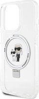 Karl Lagerfeld Karl Lagerfeld KLHMP13LHMRSKCH iPhone 13 Pro / 13 6.1" λευκή/λευκό σκληρή θήκη Ring Stand Karl&Choupettte MagSafe