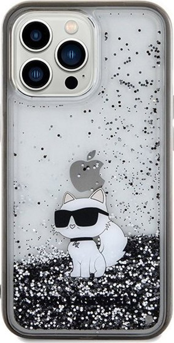 Διάφανη σκληρή θήκη Karl Lagerfeld KLHCP13XLKCNSK iPhone 13 Pro Max 6.7" Liquid Glitter Choupette
