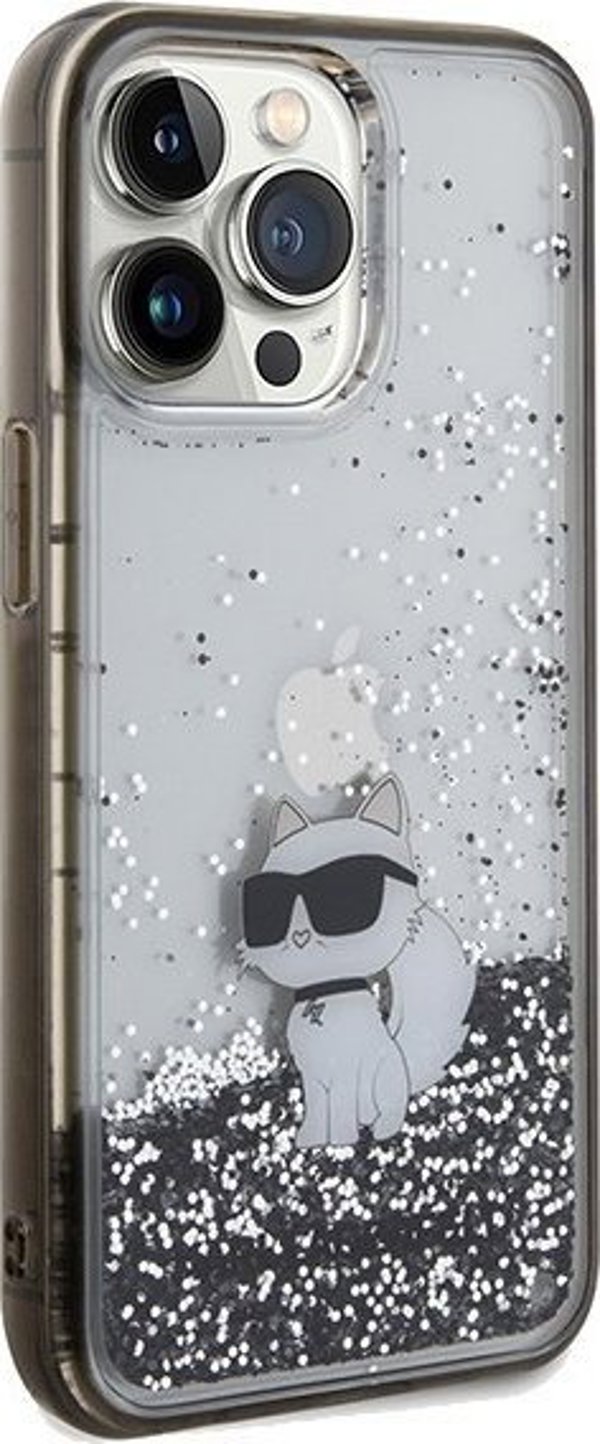 Διάφανη σκληρή θήκη Karl Lagerfeld KLHCP13XLKCNSK iPhone 13 Pro Max 6.7" Liquid Glitter Choupette