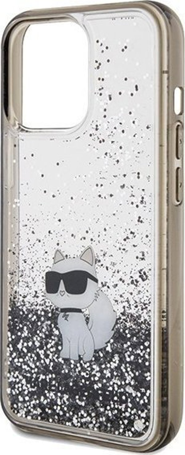 Διάφανη σκληρή θήκη Karl Lagerfeld KLHCP13XLKCNSK iPhone 13 Pro Max 6.7" Liquid Glitter Choupette