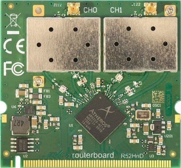 MikroTik R52HND Κάρτα Δικτύου WLAN Εσωτερικού Χώρου 300Mbps