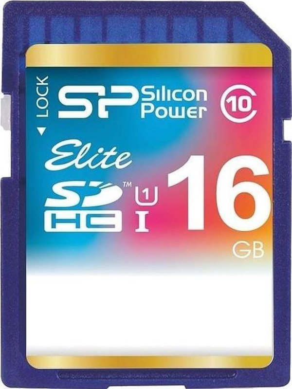 Κάρτα Silicon Power Elite SDHC 16 GB Class 10 UHS-I/U1 (SP016GBSDHAU1V10)