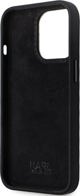 Κάλυμμα Karl Lagerfeld KLHCP14XSMHKNPK iPhone 14 Pro Max 6.7" μαύρο/μαύρο Σιλικόνη Ikonik Metal Pin
