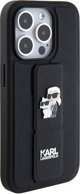 Karl Lagerfeld Karl Lagerfeld KLHCP14LGSAKCPK iPhone 14 Pro 6.1" μαύρη/black σκληρή θήκη Gripstand Saffiano Karl&Choupette Pins