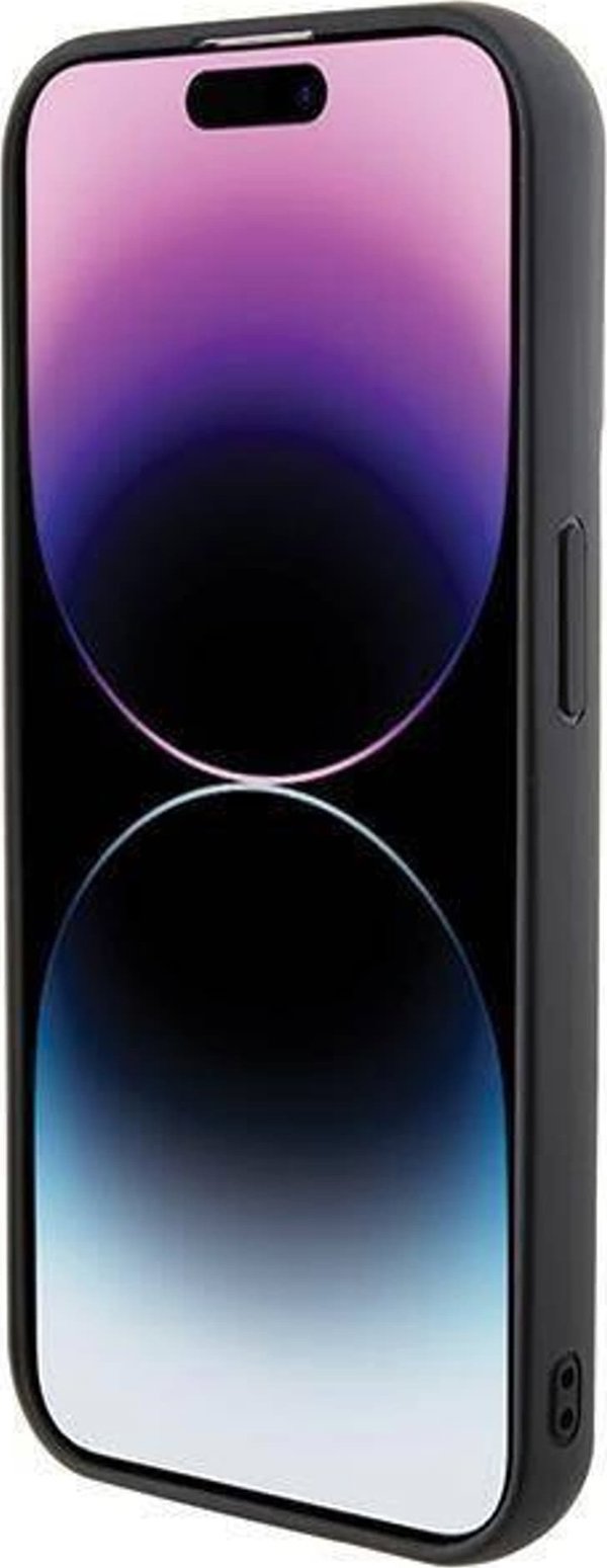 Karl Lagerfeld Karl Lagerfeld KLHCP14LGSAKCPK iPhone 14 Pro 6.1" μαύρη/black σκληρή θήκη Gripstand Saffiano Karl&Choupette Pins