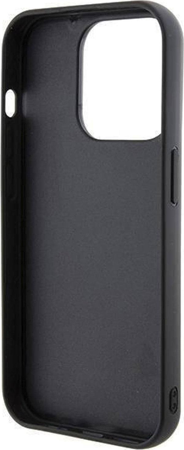 Karl Lagerfeld Karl Lagerfeld KLHCP14LGSAKCPK iPhone 14 Pro 6.1" μαύρη/black σκληρή θήκη Gripstand Saffiano Karl&Choupette Pins