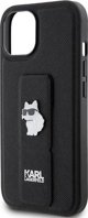 Karl Lagerfeld Karl Lagerfeld KLHCP15SGSACHPK iPhone 15 6.1" μαύρο/black σκληρή θήκη Gripstand Saffiano Choupette Pins