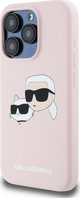 Σκληρή θήκη Karl Lagerfeld KLHMP15XSKCHPPLP iPhone 15 Pro Max 6.7" ροζ σιλικόνης Karl & Choupette MagSafe