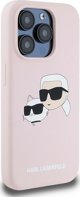 Σκληρή θήκη Karl Lagerfeld KLHMP15XSKCHPPLP iPhone 15 Pro Max 6.7" ροζ σιλικόνης Karl & Choupette MagSafe
