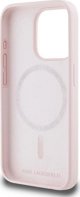 Σκληρή θήκη Karl Lagerfeld KLHMP15XSKCHPPLP iPhone 15 Pro Max 6.7" ροζ σιλικόνης Karl & Choupette MagSafe