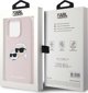 Σκληρή θήκη Karl Lagerfeld KLHMP15XSKCHPPLP iPhone 15 Pro Max 6.7" ροζ σιλικόνης Karl & Choupette MagSafe