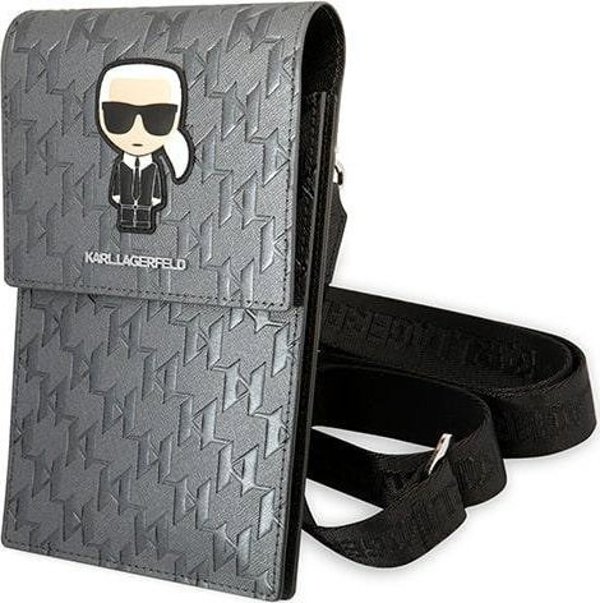 Karl Lagerfeld Karl Lagerfeld Τσάντα KLWBSAMIPG ασημί/silver Ikonik Karl Monogram Patch NoSize