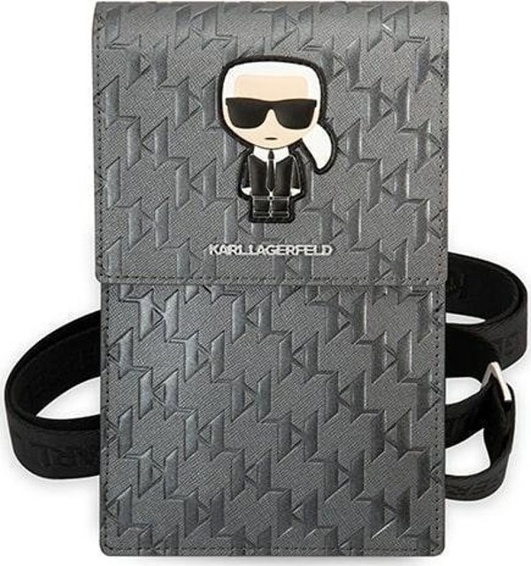 Karl Lagerfeld Karl Lagerfeld Τσάντα KLWBSAMIPG ασημί/silver Ikonik Karl Monogram Patch NoSize