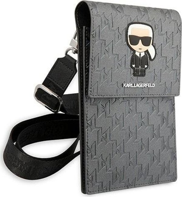 Karl Lagerfeld Karl Lagerfeld Τσάντα KLWBSAMIPG ασημί/silver Ikonik Karl Monogram Patch NoSize