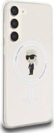 Σκληρή θήκη Karl Lagerfeld KLHMS23MHFCKNOT Samsung Galaxy S23+ Plus IML Ikonik MagSafe διαφανής