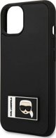 Θήκη Karl Lagerfeld για iPhone 13 6,1" μαύρη/black σκληρή θήκη Ikonik Patch