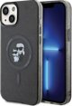 Σκληρή θήκη Karl Lagerfeld Karl Lagerfeld KLHMP15MHGKCNOK iPhone 15 Plus / 14 Plus 6.7" μαύρο Karl&Choupette Glitter MagSafe