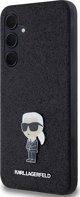 Σκληρή θήκη Karl Lagerfeld KLHCSA55GKNPSK A55 A556 μαύρο/μαύρο Fixed Glitter Ikonik Logo Metal Pin