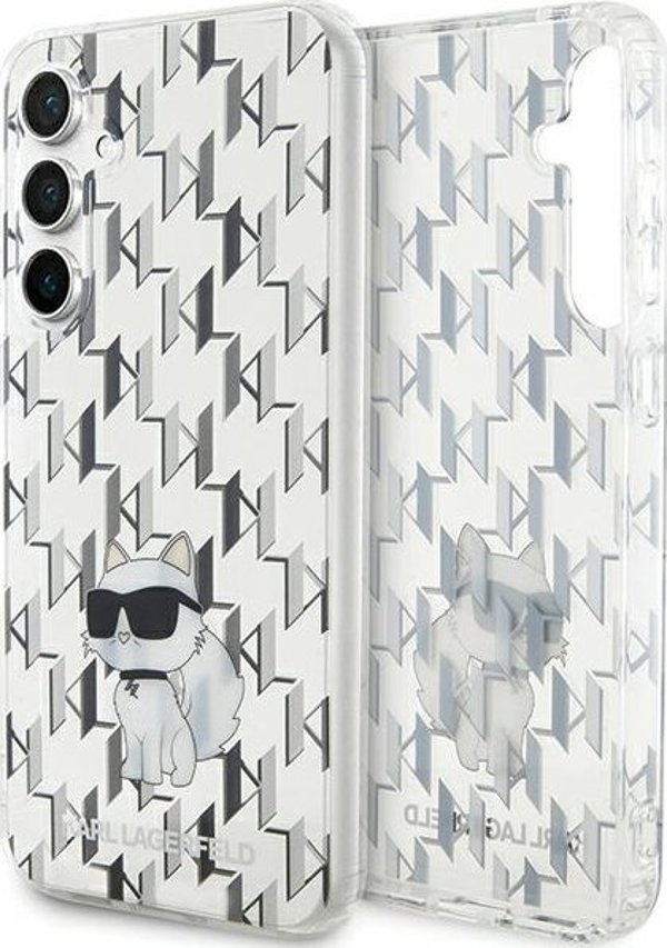 Σκληρή θήκη Karl Lagerfeld KLHCS23FEHNCMKLT Samsung Galaxy S23 FE Monogram Choupette διαφανής