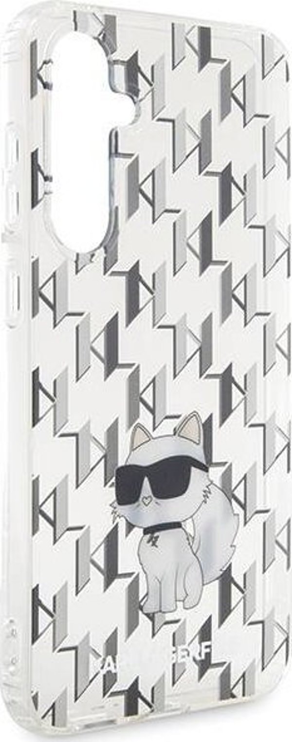 Σκληρή θήκη Karl Lagerfeld KLHCS23FEHNCMKLT Samsung Galaxy S23 FE Monogram Choupette διαφανής