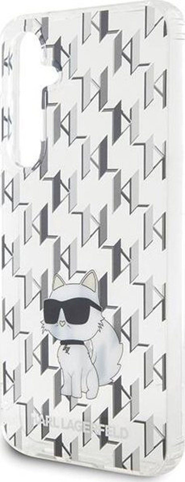 Σκληρή θήκη Karl Lagerfeld KLHCS23FEHNCMKLT Samsung Galaxy S23 FE Monogram Choupette διαφανής