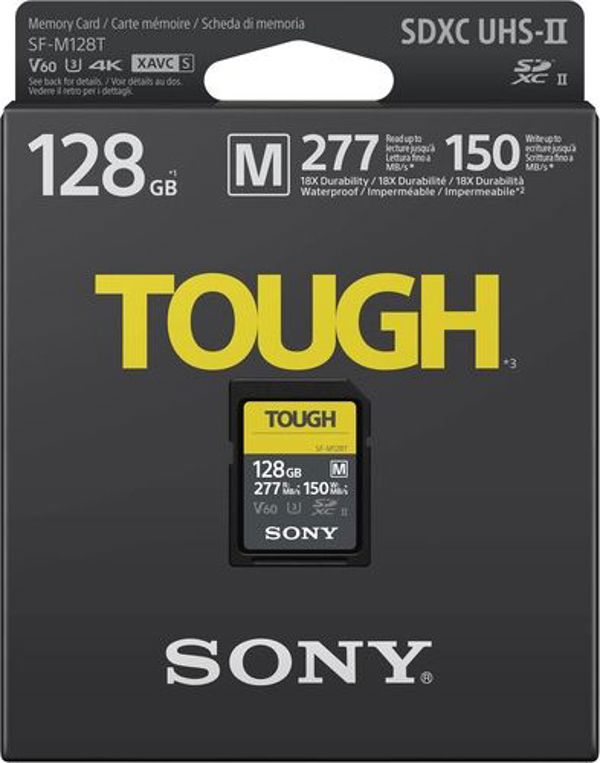 Κάρτα Sony SF-M Tough SDXC 128 GB Class 10 UHS-II U3 V60 (SFM128T/T1)