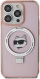Karl Lagerfeld Karl Lagerfeld KLHMP15XHMRSCHP iPhone 15 Pro Max 6.7" ροζ σκληρή θήκη Ring Stand Choupette Head MagSafe