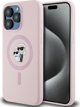 Karl Lagerfeld Karl Lagerfeld KLHMP15XSCMKCRHP iPhone 15 Pro Max 6.7" ροζ/ροζ σκληρή θήκη σιλικόνης Karl & Choupette Ring MagSafe