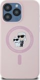 Karl Lagerfeld Karl Lagerfeld KLHMP15XSCMKCRHP iPhone 15 Pro Max 6.7" ροζ/ροζ σκληρή θήκη σιλικόνης Karl & Choupette Ring MagSafe