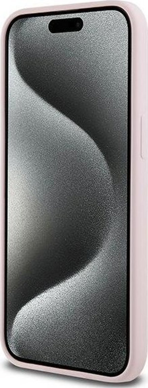 Karl Lagerfeld Karl Lagerfeld KLHMP15XSCMKCRHP iPhone 15 Pro Max 6.7" ροζ/ροζ σκληρή θήκη σιλικόνης Karl & Choupette Ring MagSafe