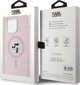 Karl Lagerfeld Karl Lagerfeld KLHMP15XSCMKCRHP iPhone 15 Pro Max 6.7" ροζ/ροζ σκληρή θήκη σιλικόνης Karl & Choupette Ring MagSafe
