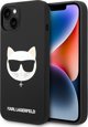 Σκληρή θήκη Karl Lagerfeld KLHMP14MSLCHBK Apple iPhone 14 Plus μαύρη Σιλικόνη Choupette Head Magsafe