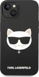 Σκληρή θήκη Karl Lagerfeld KLHMP14MSLCHBK Apple iPhone 14 Plus μαύρη Σιλικόνη Choupette Head Magsafe