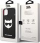 Σκληρή θήκη Karl Lagerfeld KLHMP14MSLCHBK Apple iPhone 14 Plus μαύρη Σιλικόνη Choupette Head Magsafe