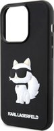 Σκληρή θήκη Karl Lagerfeld KLHCP14L3DRKHNK Apple iPhone 14 Pro μαύρη Rubber Choupette 3D
