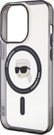 Σκληρή θήκη Karl Lagerfeld KLHMP15LHKHNOTK για iPhone 15 Pro 6.1" διαφανής IML Karl`s Head MagSafe