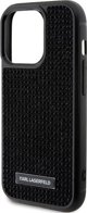 Karl Lagerfeld Karl Lagerfeld KLHCP15LHDSPLK iPhone 15 Pro 6.1" μαύρο σκληρή θήκη Rhinestone Logo Metal Plate