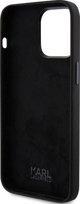 Karl Lagerfeld Karl Lagerfeld KLHCP15LSMHCNPK iPhone 15 Pro 6.1" μαύρη Σιλικόνη Choupette Metal Pin