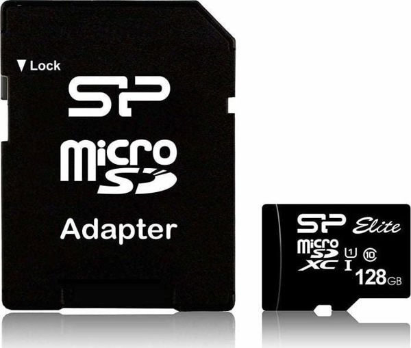 Κάρτα Silicon Power Elite MicroSDXC 128 GB Class 10 UHS-I/U1 (SP128GBSTXBU1V10SP)