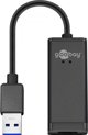 Goobay USB Adapter Ethernet LAN USB 3.0 σε RJ45 Gigabit Μαύρο [39038]