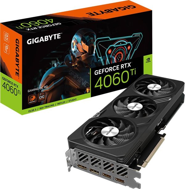 Karta graficzna Gigabyte GeForce RTX­­ 4060 Ti Gaming OC 8GB GDDR6 (GV-N406TGAMING OC-8GD)
