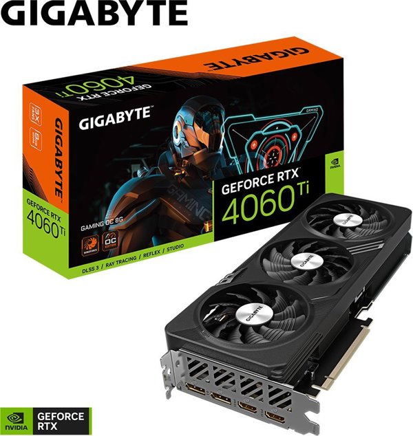 Karta graficzna Gigabyte GeForce RTX­­ 4060 Ti Gaming OC 8GB GDDR6 (GV-N406TGAMING OC-8GD)