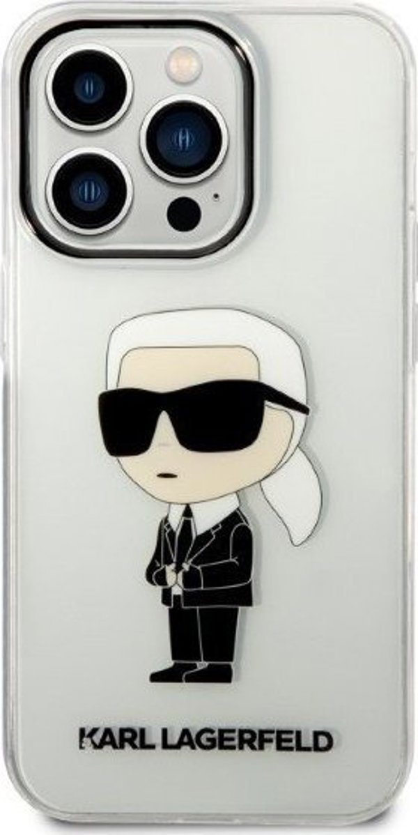 Διάφανη σκληρή θήκη Karl Lagerfeld KLHCP14XHNIKTCT Apple iPhone 14 Pro Max Ikonik Etui Karl Lagerfeld