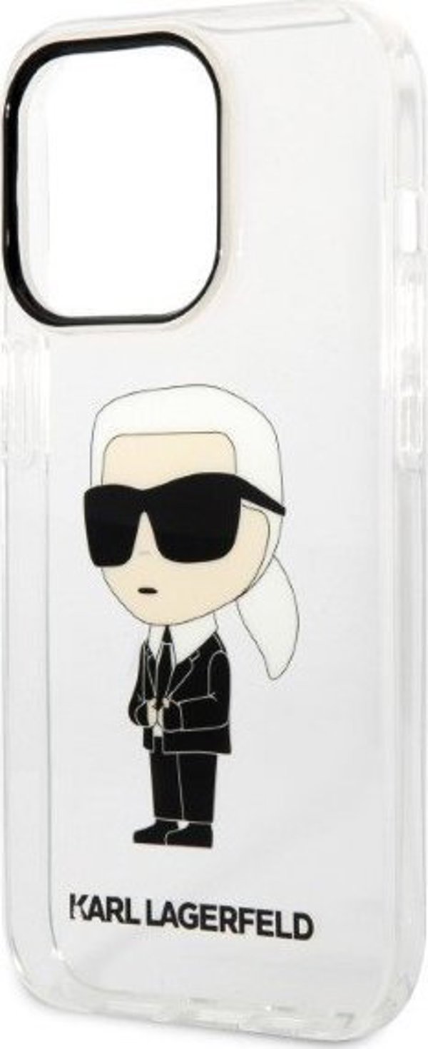 Διάφανη σκληρή θήκη Karl Lagerfeld KLHCP14XHNIKTCT Apple iPhone 14 Pro Max Ikonik Etui Karl Lagerfeld
