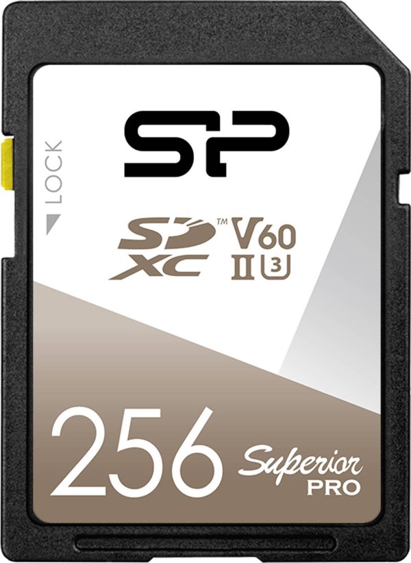 Κάρτα Silicon Power Superior Pro SDXC 256 GB Class 10 UHS-II/U3 V60 (SP256GBSDXJV6V10)