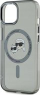 Karl Lagerfeld Karl Lagerfeld KLHMP15SHLSKCK iPhone 15 6.1" μαύρο/μαύρο σκληρή θήκη IML Metal Karl&Choupette Head MagSafe