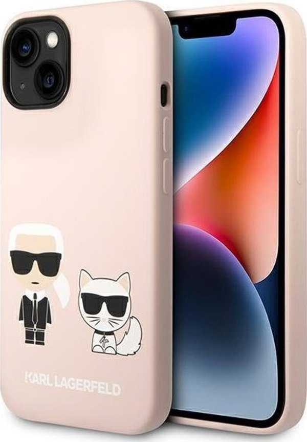 Καρλ Λάγκερφελντ KLHMP14MSSKCI Θήκη iPhone 14 Plus 6,7" σκληρή ανοιχτό ροζ Σιλικόνη Karl & Choupette Magsafe NoSize