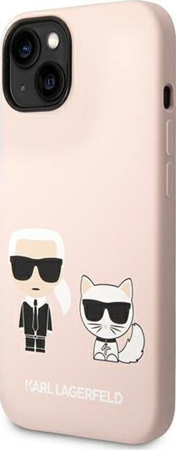 Καρλ Λάγκερφελντ KLHMP14MSSKCI Θήκη iPhone 14 Plus 6,7" σκληρή ανοιχτό ροζ Σιλικόνη Karl & Choupette Magsafe NoSize