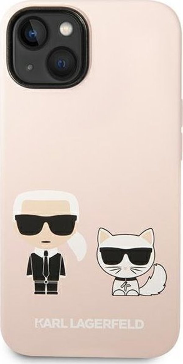 Καρλ Λάγκερφελντ KLHMP14MSSKCI Θήκη iPhone 14 Plus 6,7" σκληρή ανοιχτό ροζ Σιλικόνη Karl & Choupette Magsafe NoSize